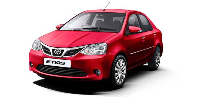 Hire Toyota Etios in Mangalore